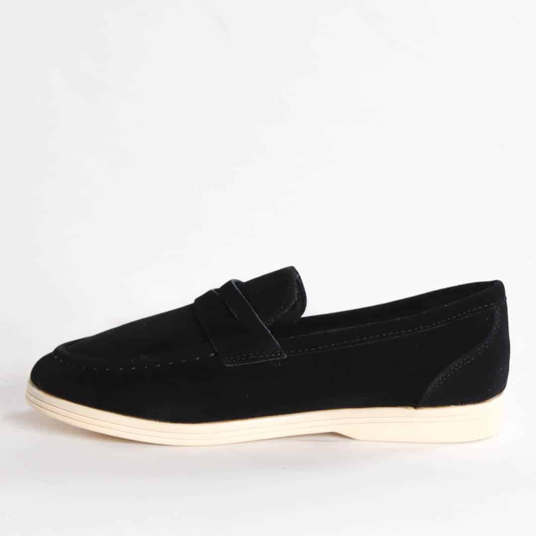 Wael – Mocassins Enfant en Noir.