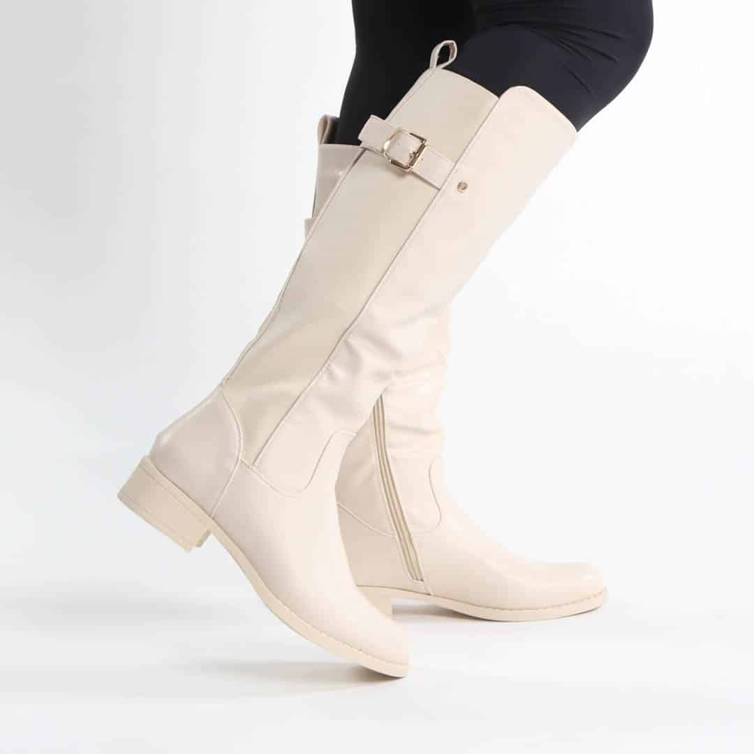 NOHA – Bottes Femmes en Beige.