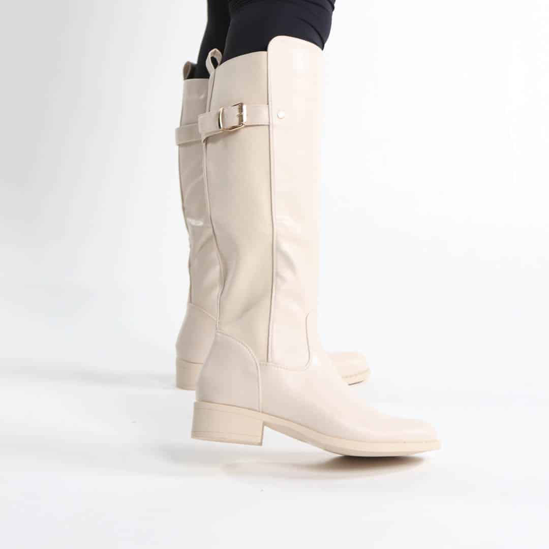 NOHA – Bottes Femmes en Beige.