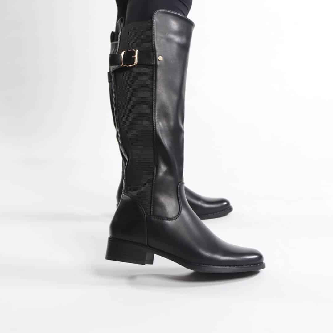 NOHA – Bottes Femmes en Noir.