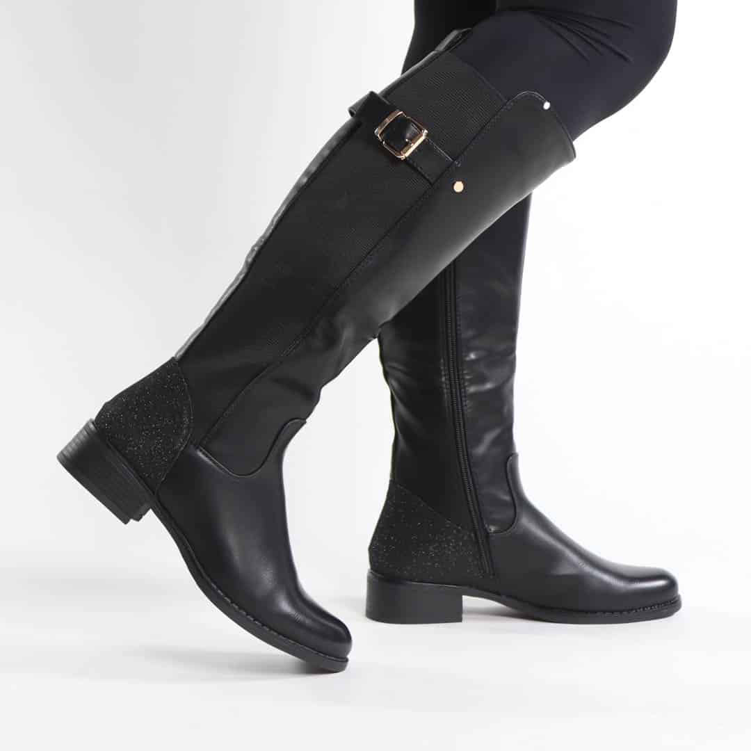 NOHA – Bottes Femmes en Noir.