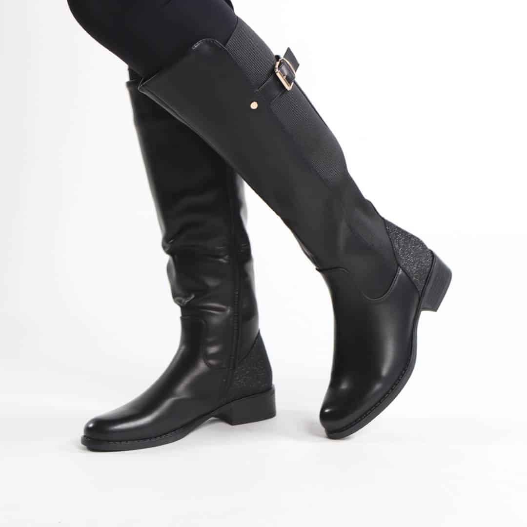 NOHA – Bottes Femmes en Noir.