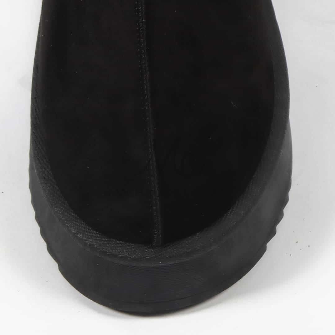 Cerf - Chaussons à plateforme en Noir.