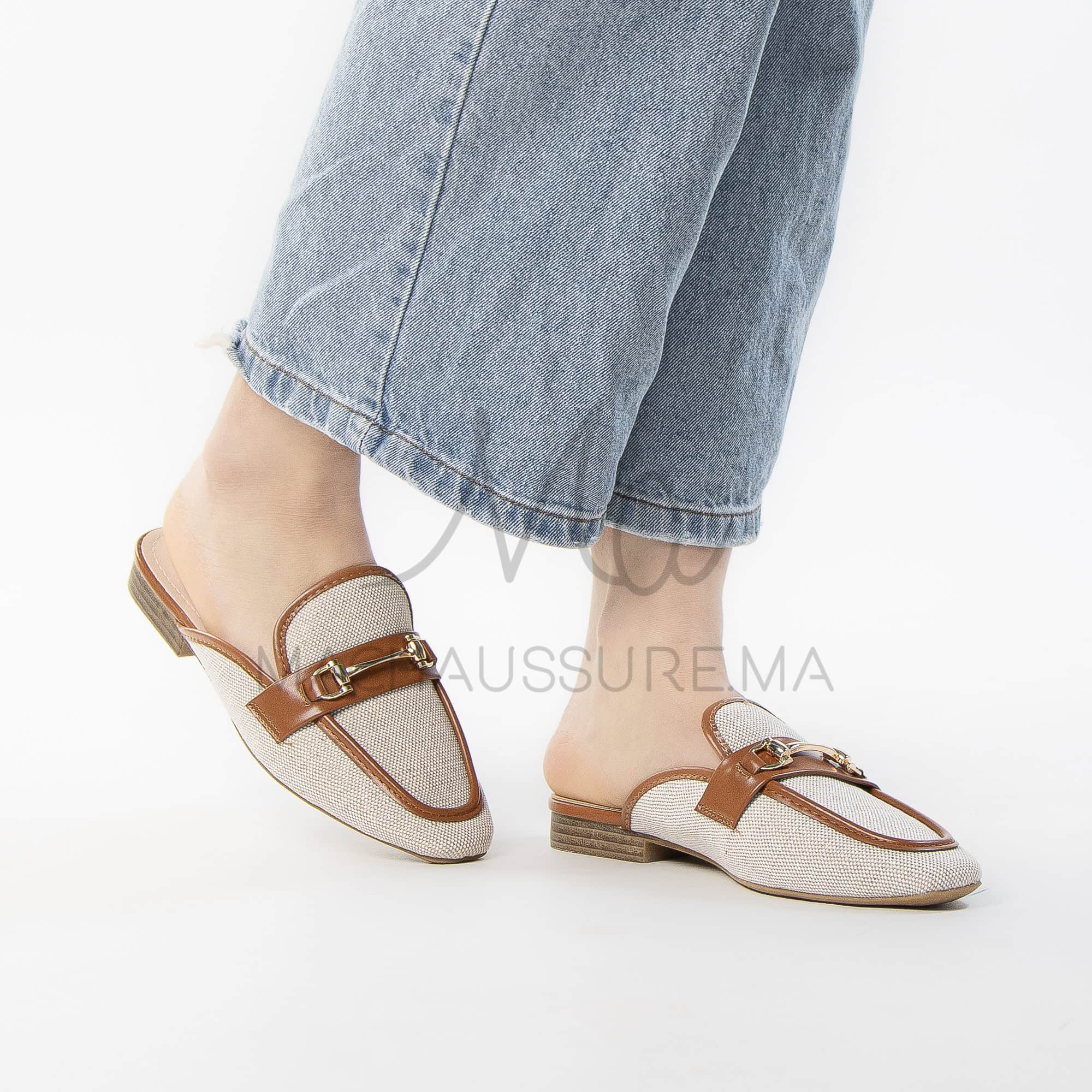 Flamme – Mules Femmes en Tabac.