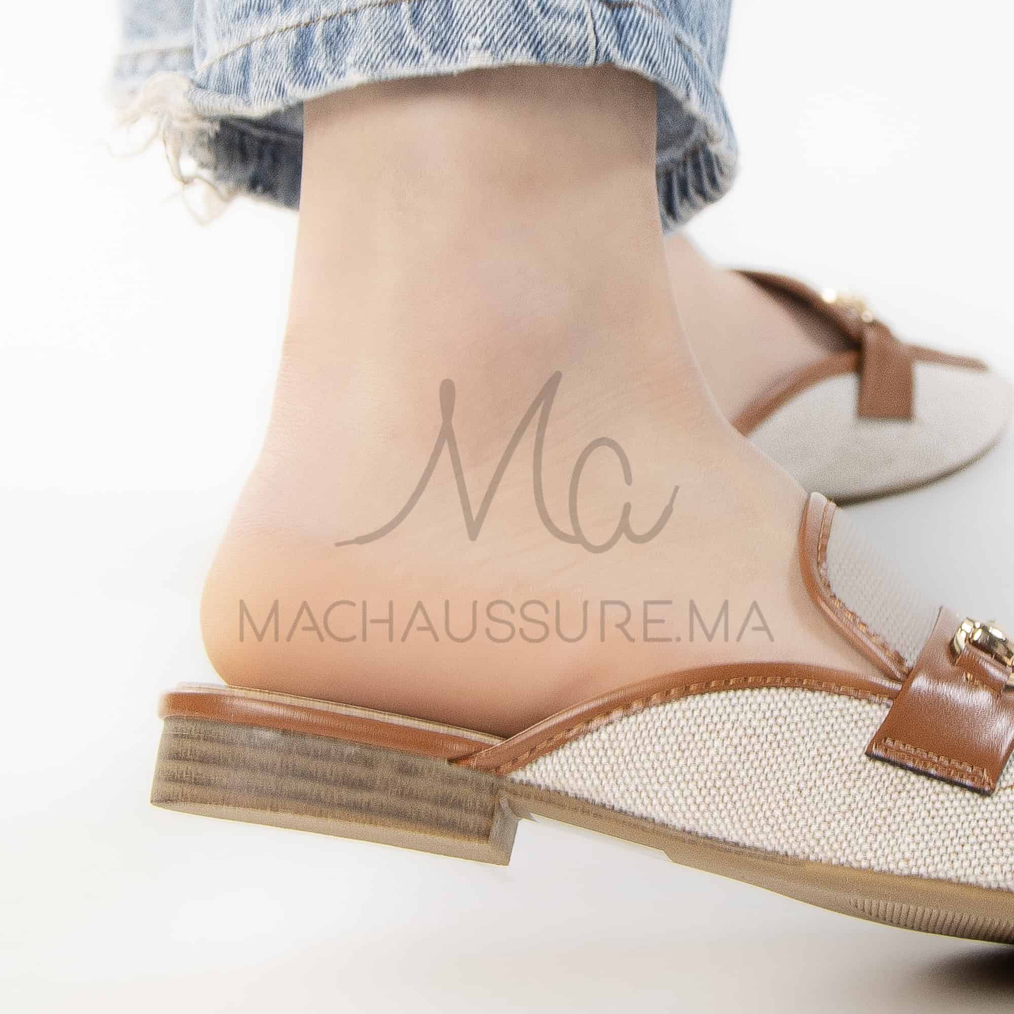 Flamme – Mules Femmes en Tabac.