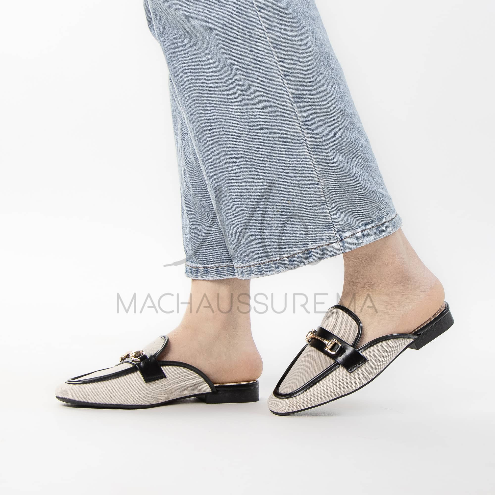 Flamme – Mules Femmes en Noir.