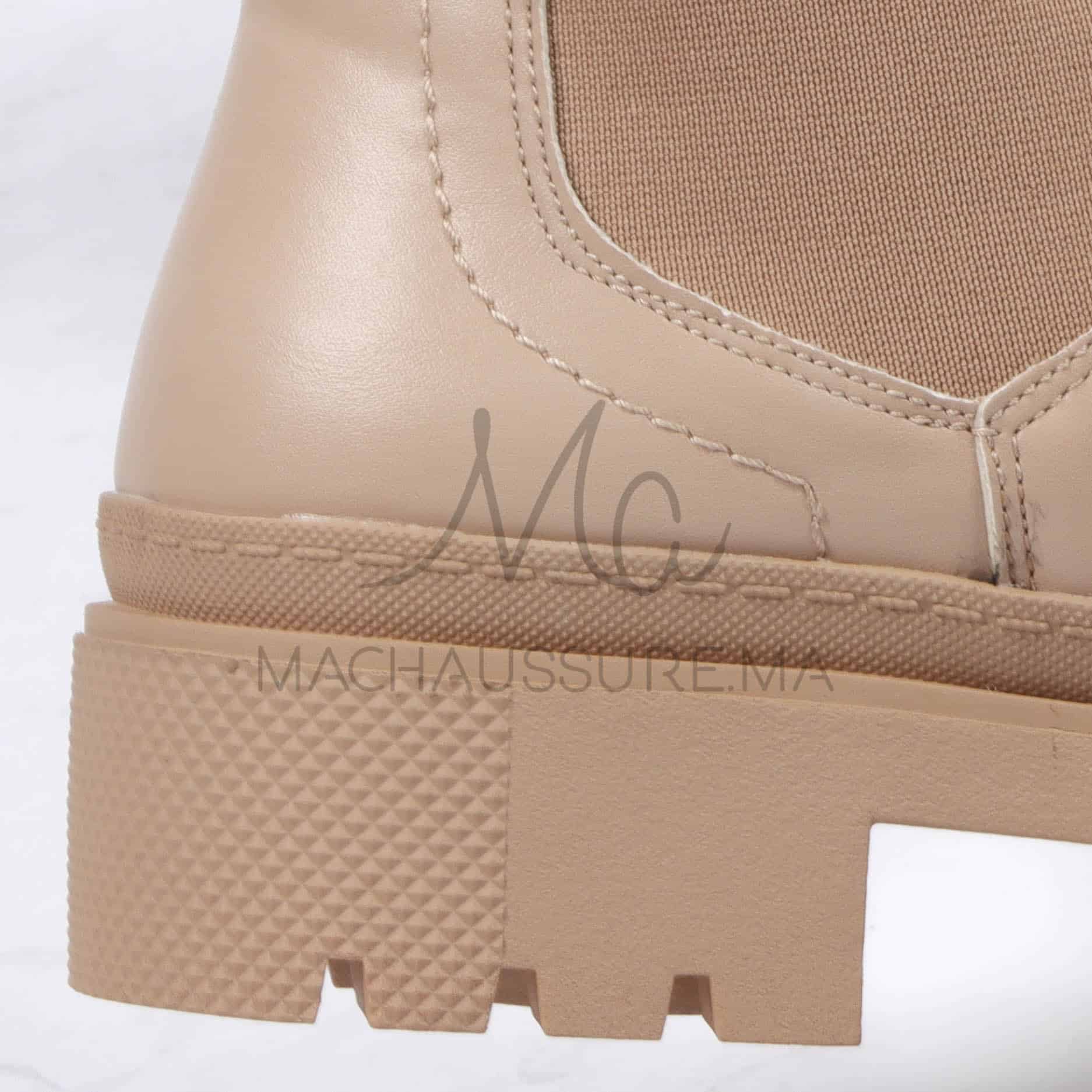 Automne – Bottines femmes en Beige.