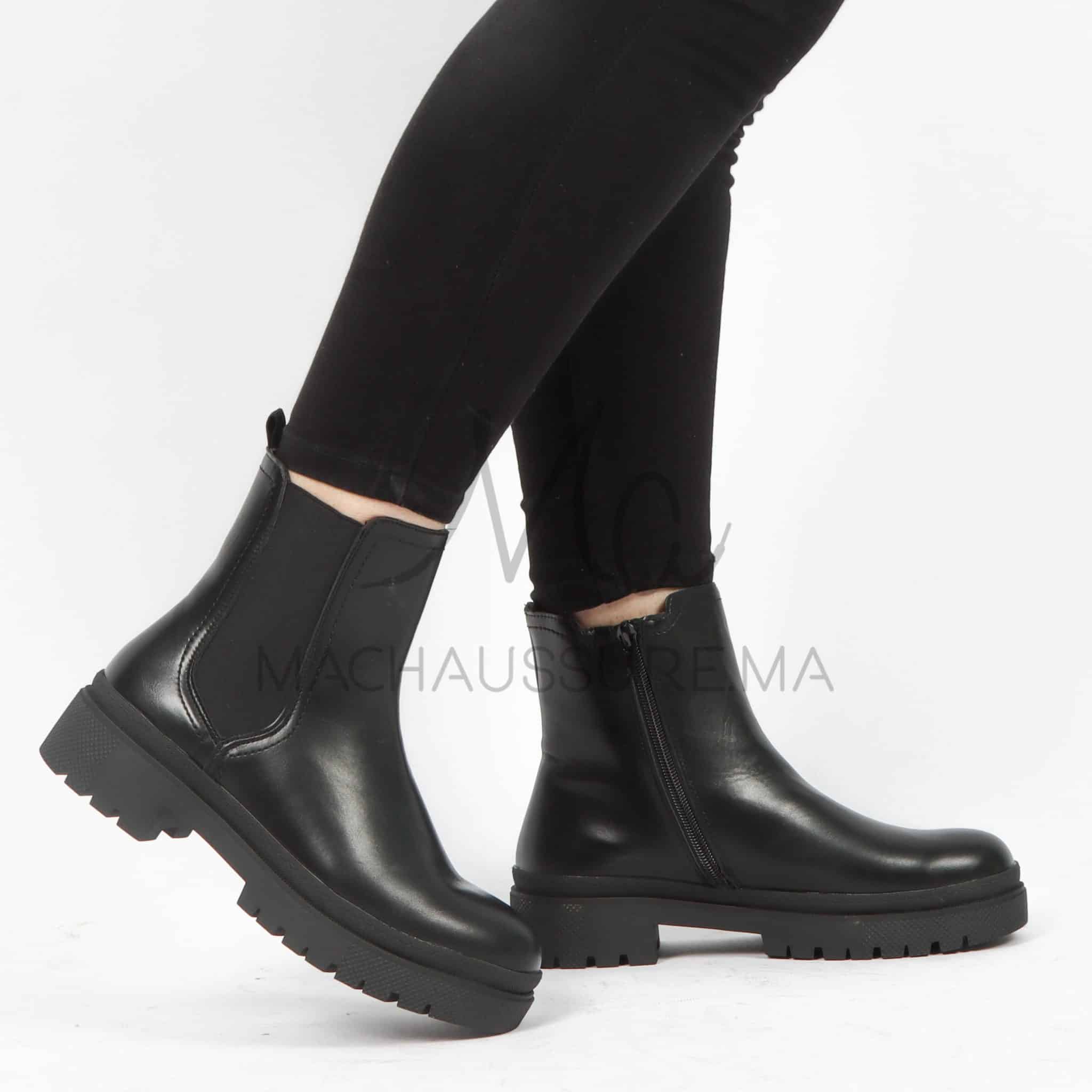 Automne – Bottines femmes en Noir.
