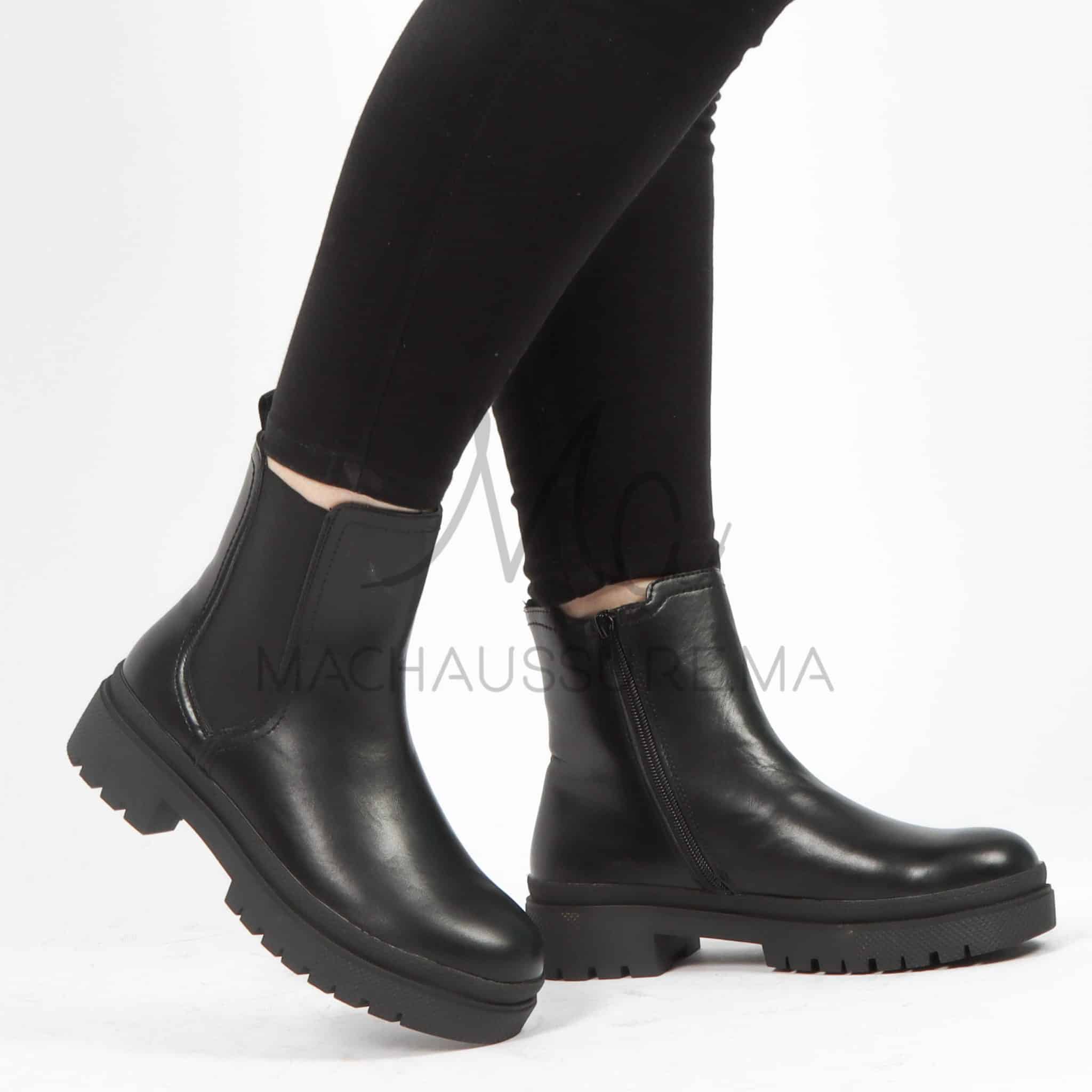 Automne – Bottines femmes en Noir.
