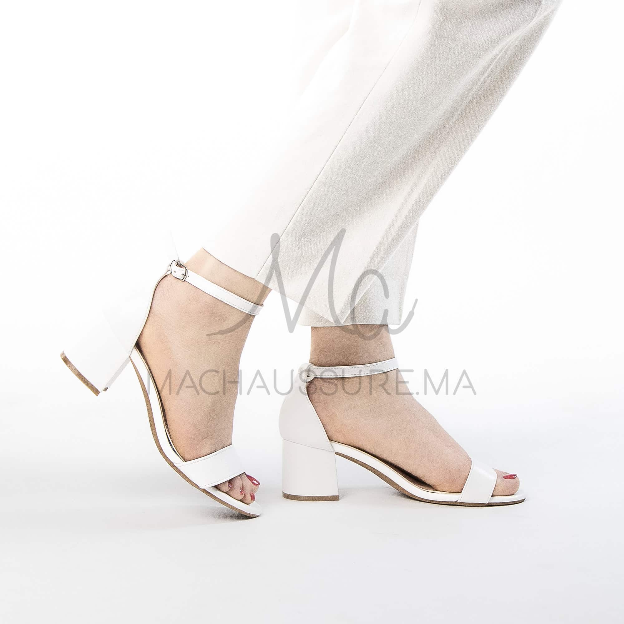 Altura – Sandales Soirée en Blanc.