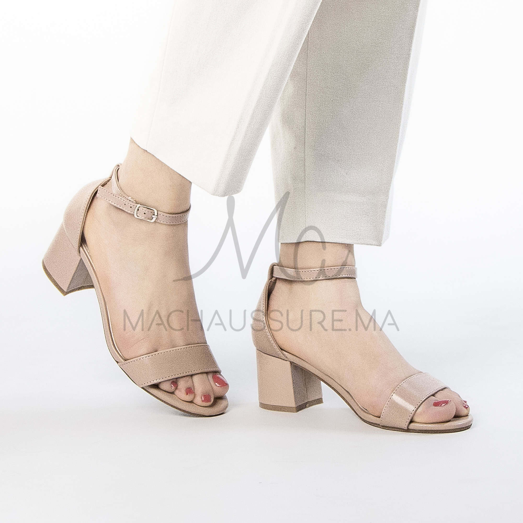 Altura – Sandales Soirée en Rose Bebe.