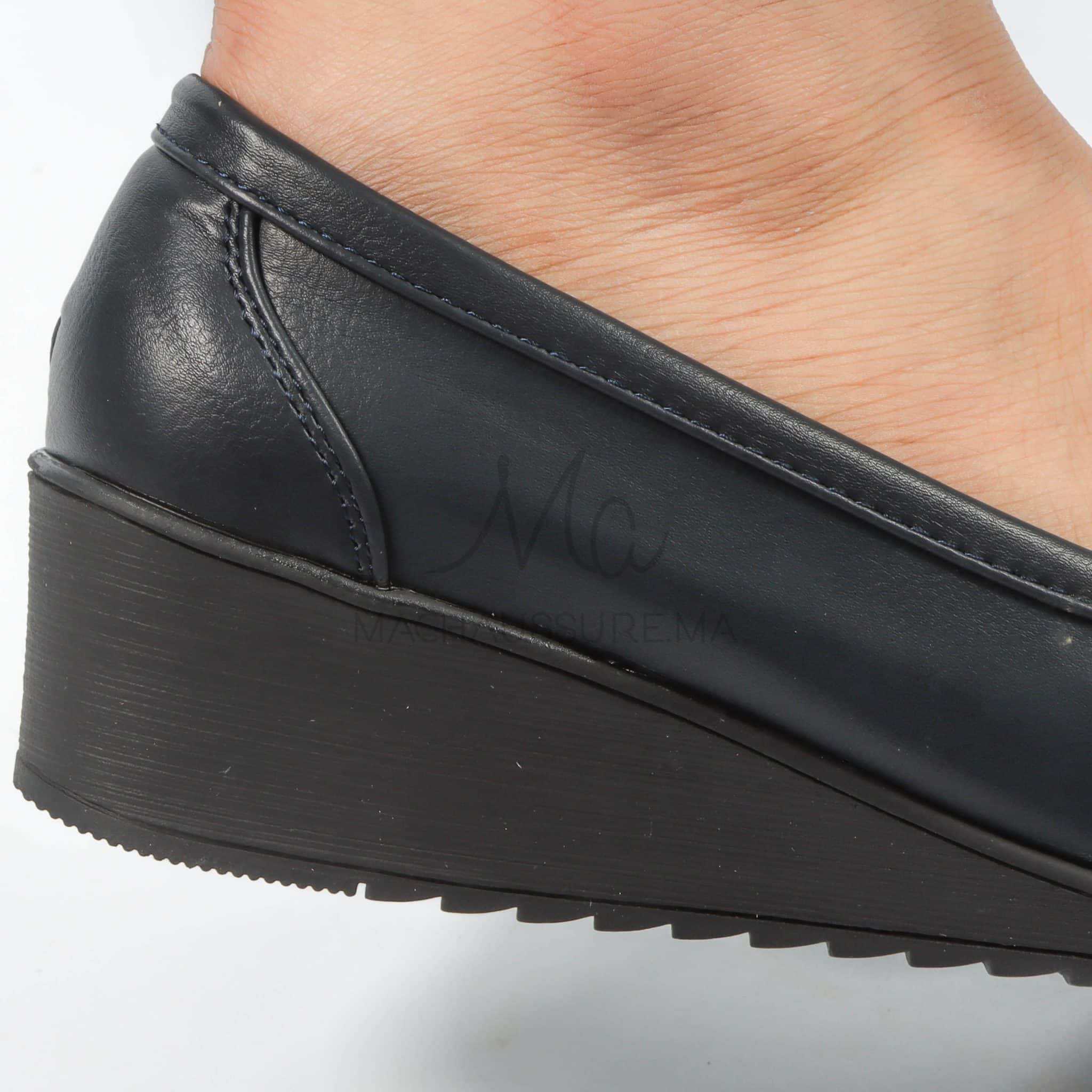 Seigneuresse – Mocasins Femmes en Bleu.
