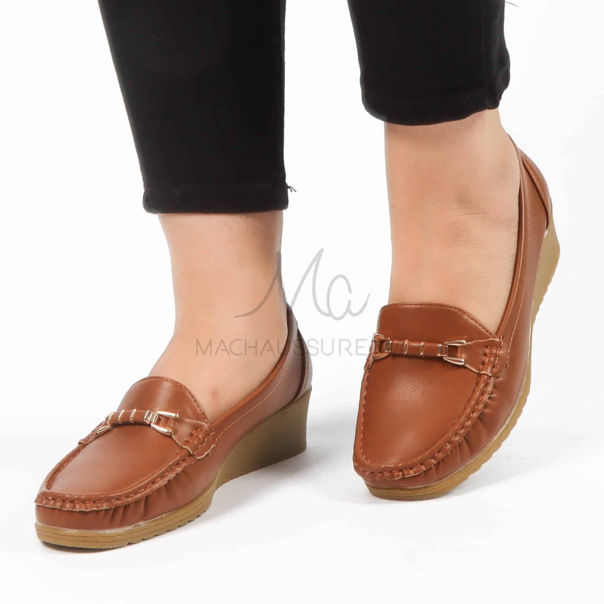Seigneuresse – Mocasins Femmes en Tabac.