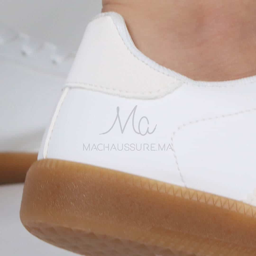 Fella – Baskets femmes en Blanccassé.