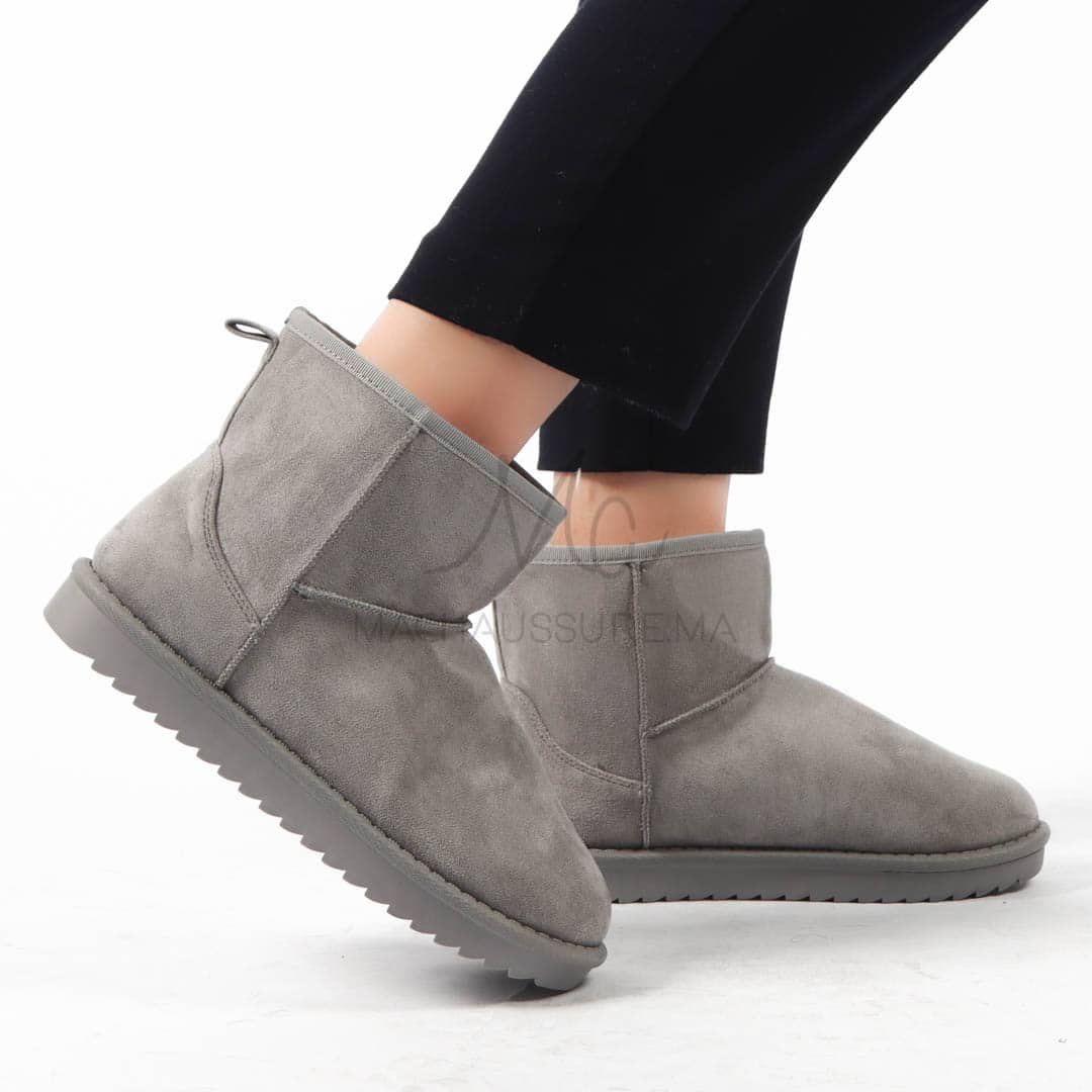 Caribou - Bottines à mini plateforme en Gris.