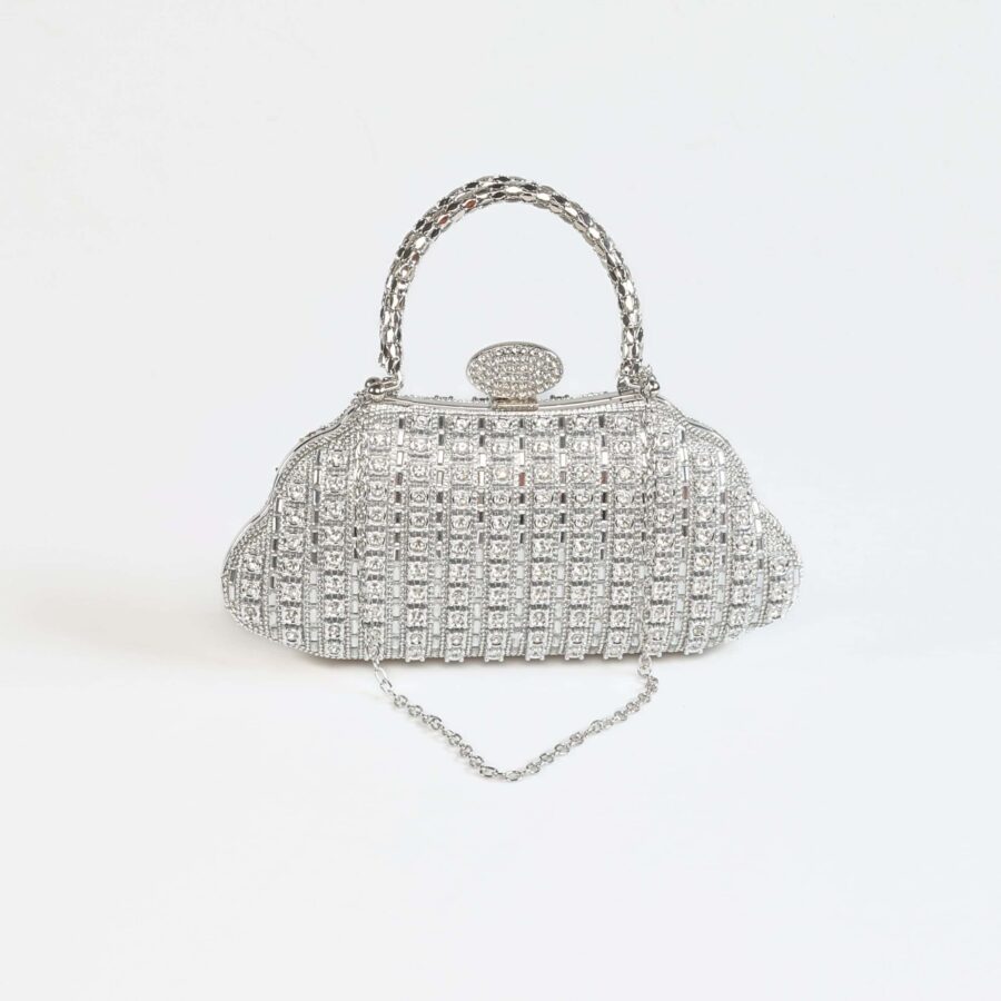 Lady Glam – Sac à main en Argente.