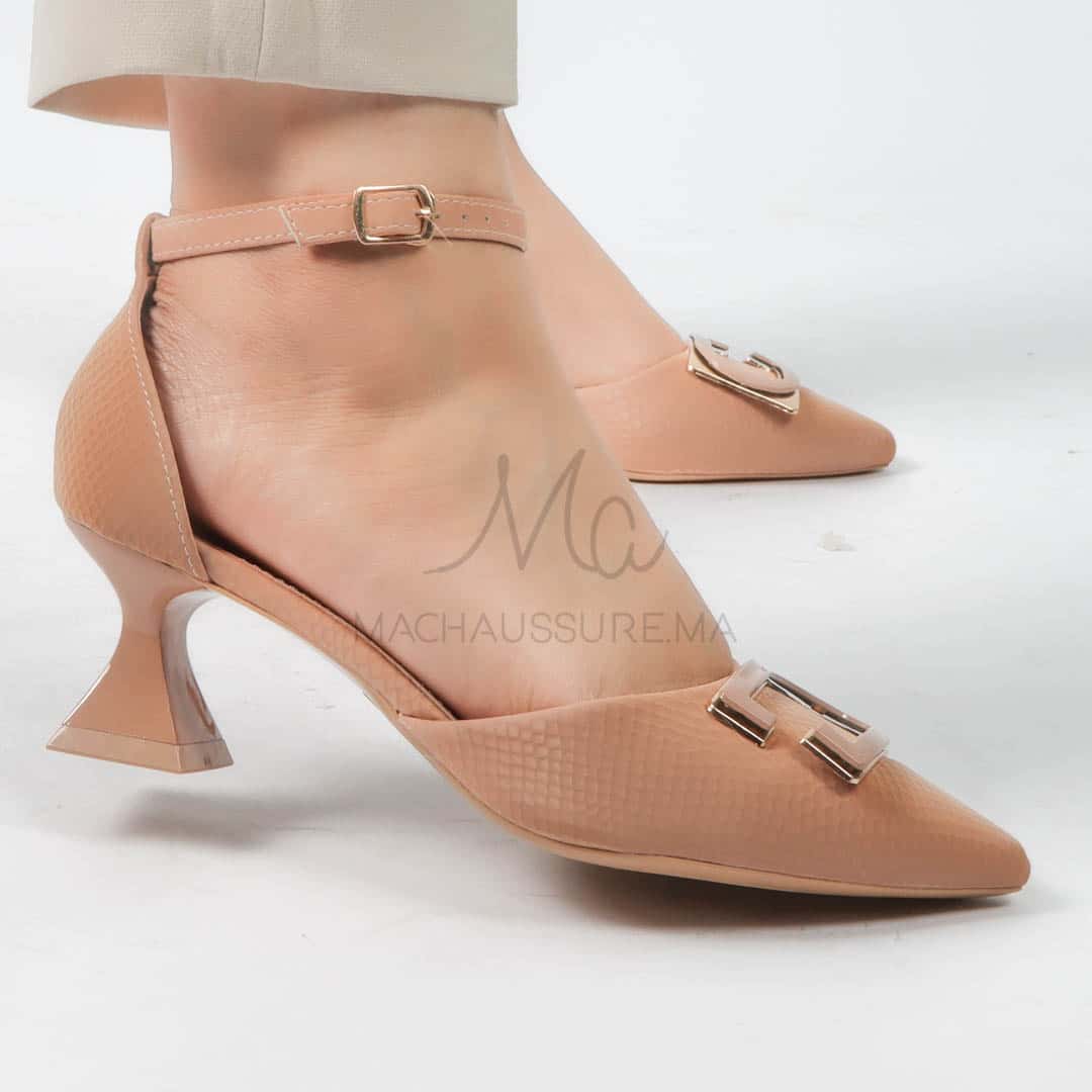 Pyrite - Escarpins femmes en Kaki.