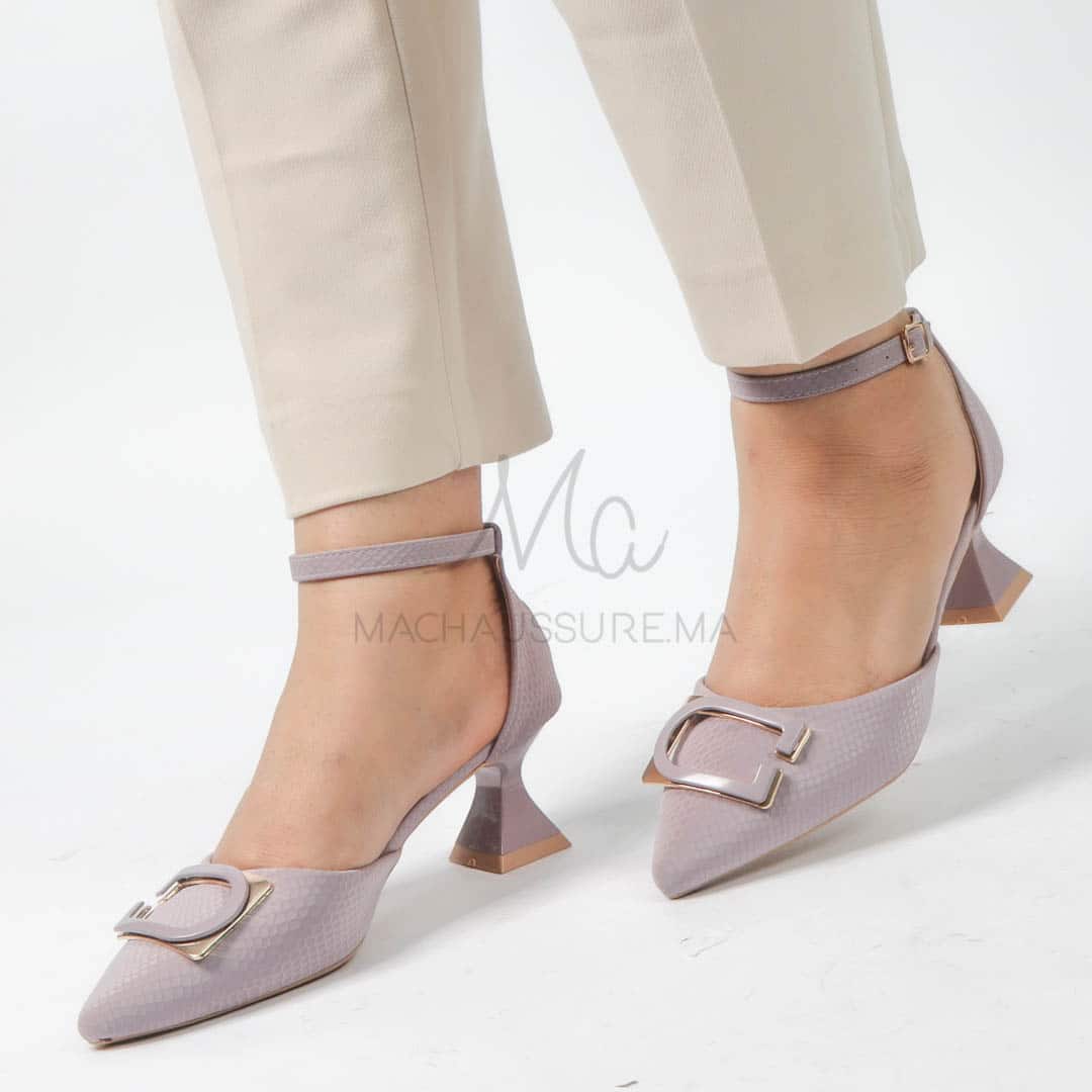 Pyrite - Escarpins femmes en Mauve.