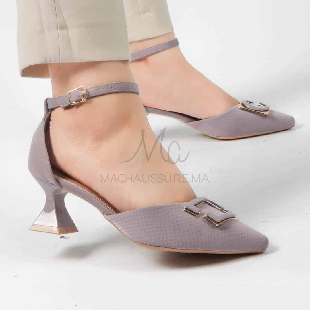 Pyrite - Escarpins femmes en Mauve.