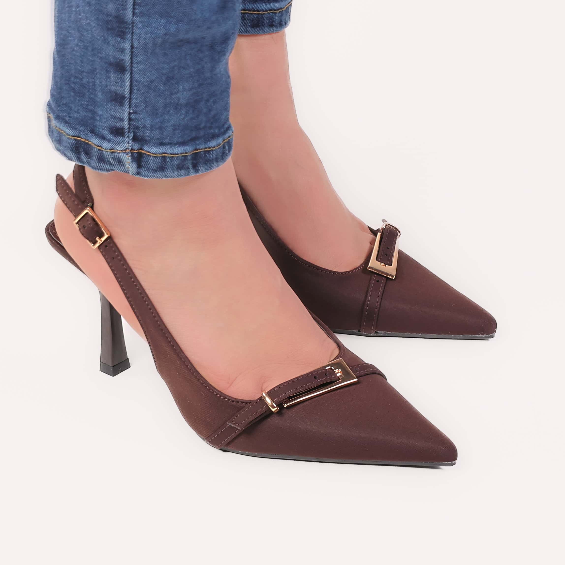 Aldjya – Escarpins Femmes en Marron.