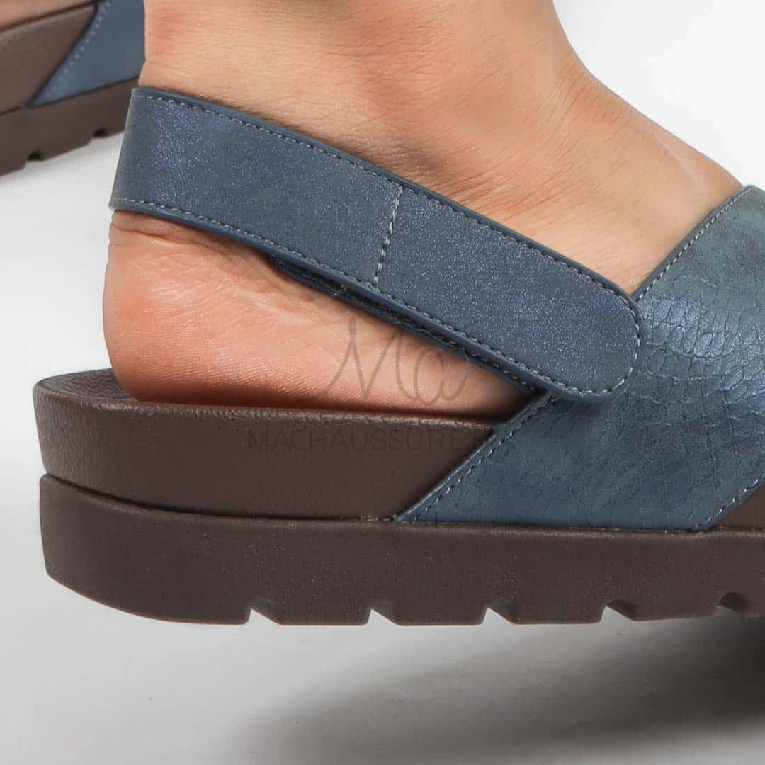 Orme – Sandales confortables en Bleu.