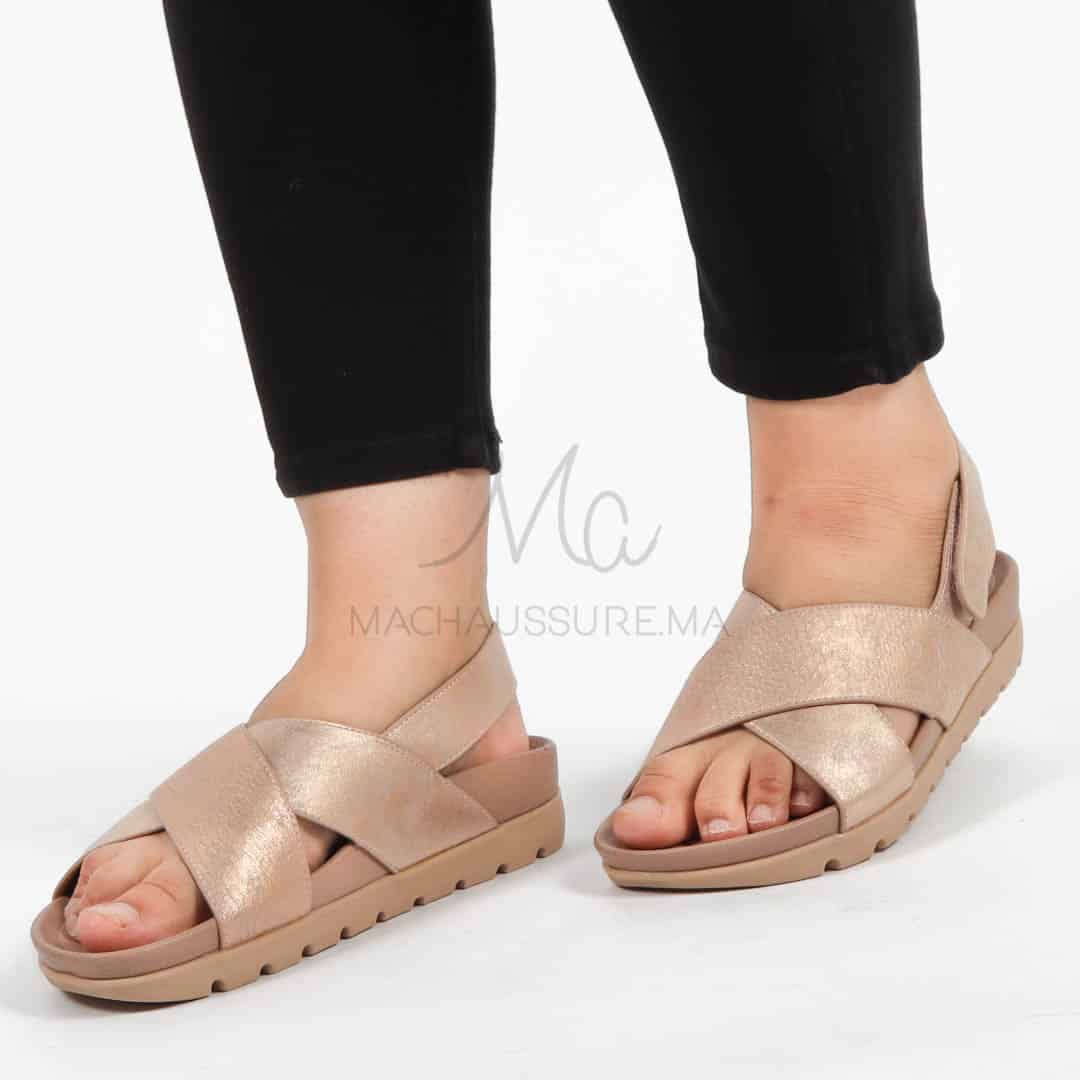 Orme – Sandales confortables en Bronze.