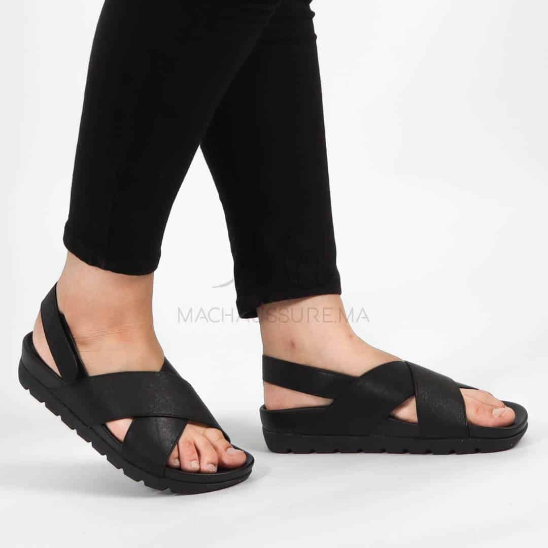 Orme – Sandales confortables en Noir.