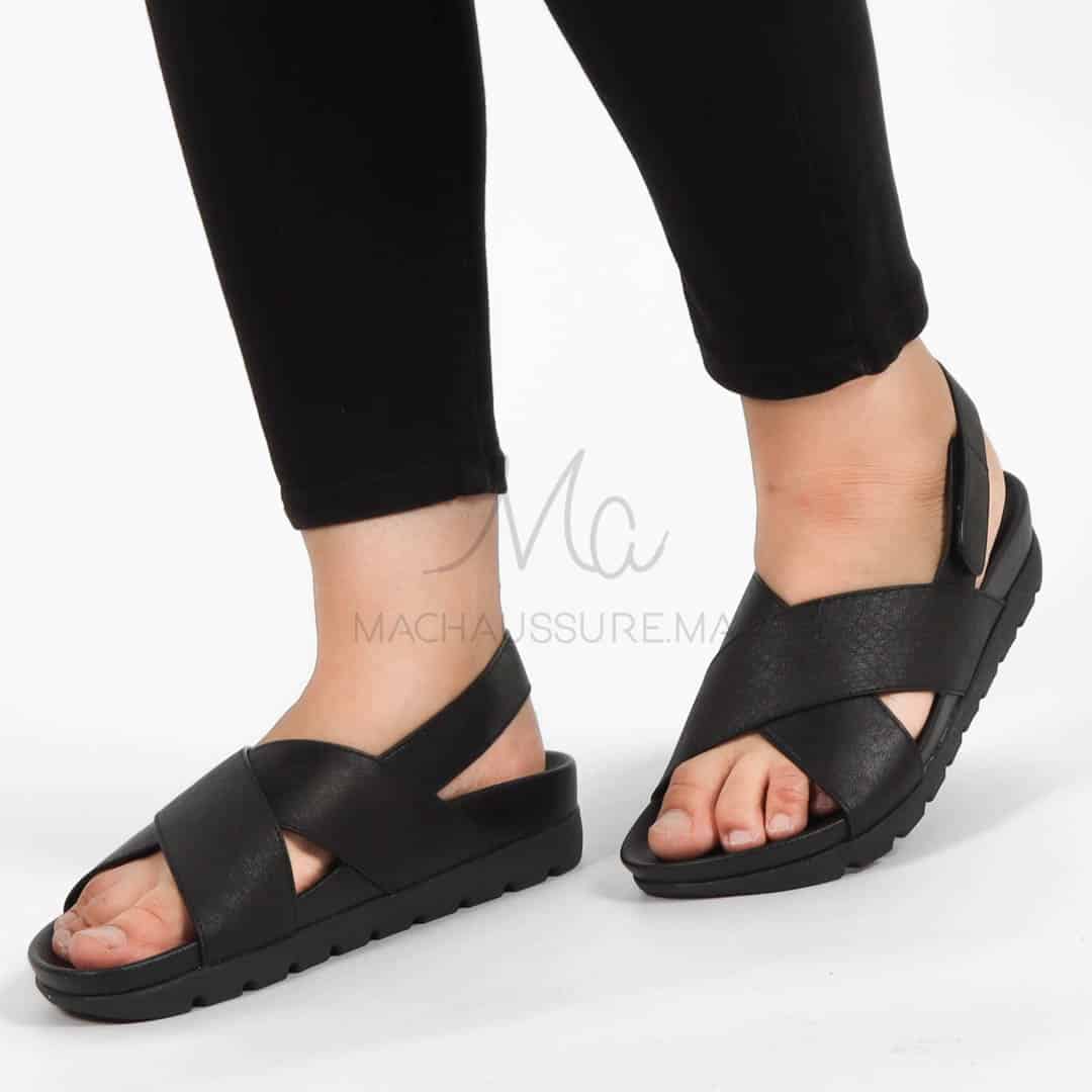 Orme – Sandales confortables en Noir.
