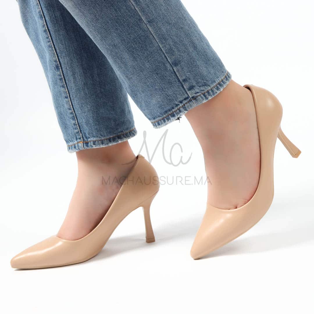 Gedy – Escarpins à talon en Beige.