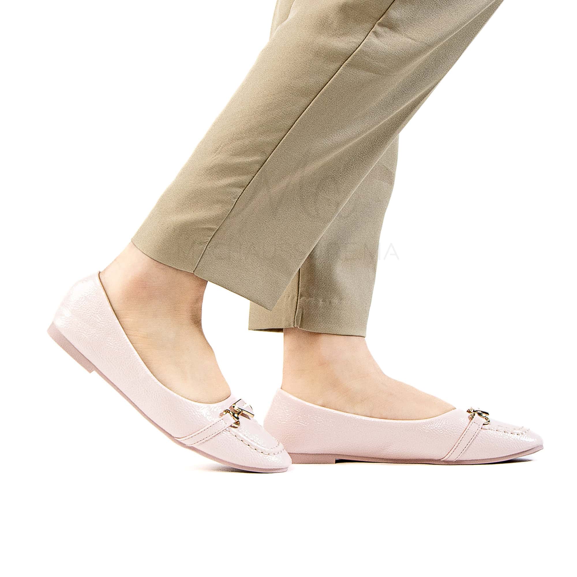 Fluorine - Mocassins femmes en Rose.