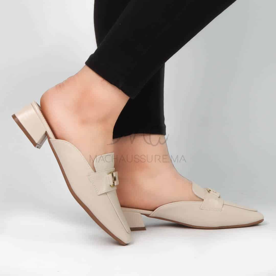 Funda - Mules Femmes en Beige.