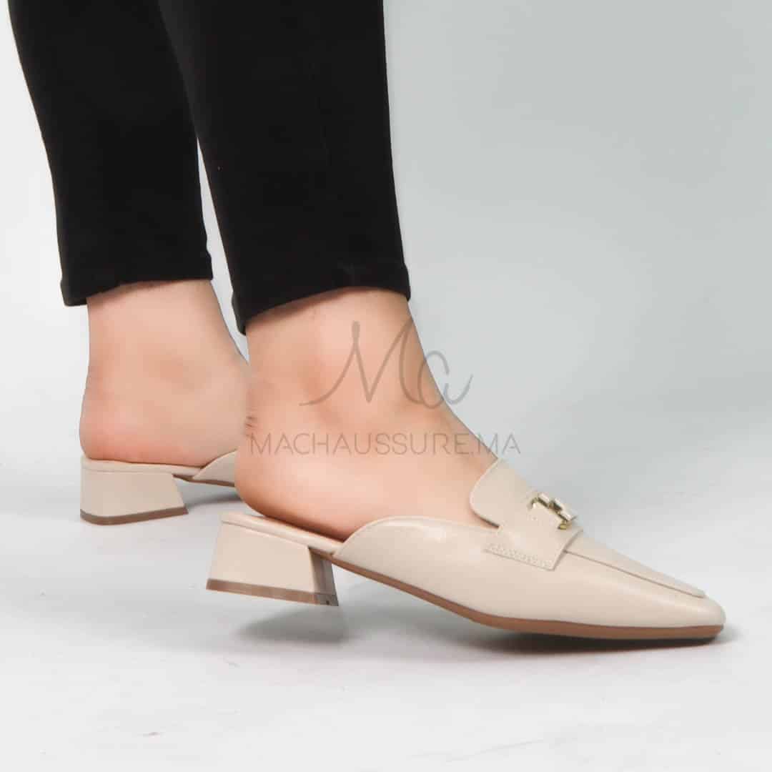 Funda - Mules Femmes en Beige.