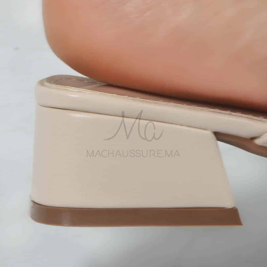 Funda - Mules Femmes en Beige.