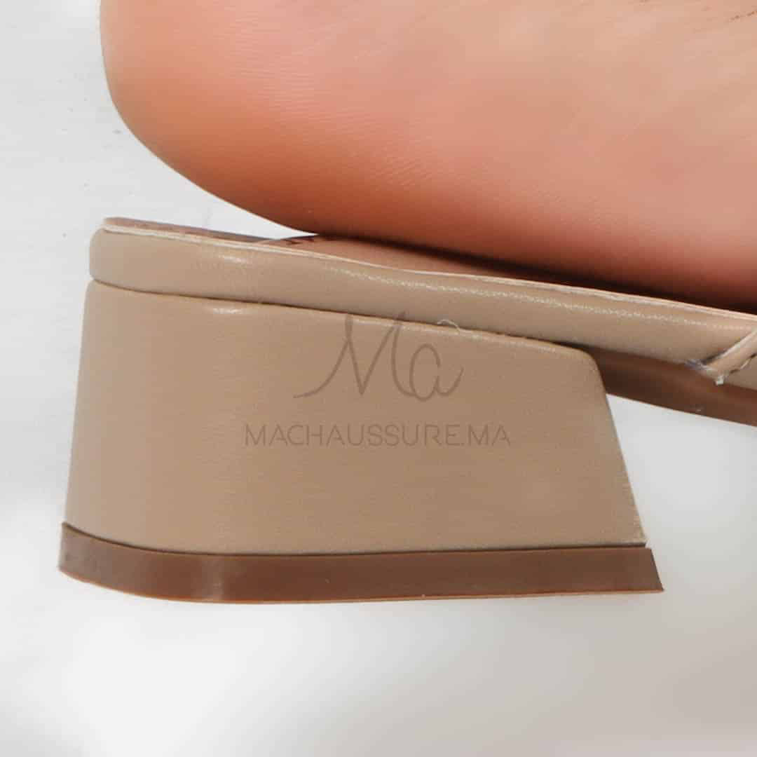 Funda - Mules Femmes en Kaki.