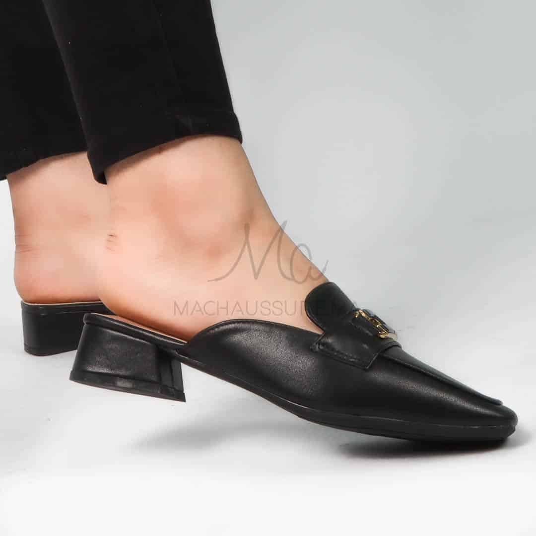 Funda - Mules Femmes en Noir.
