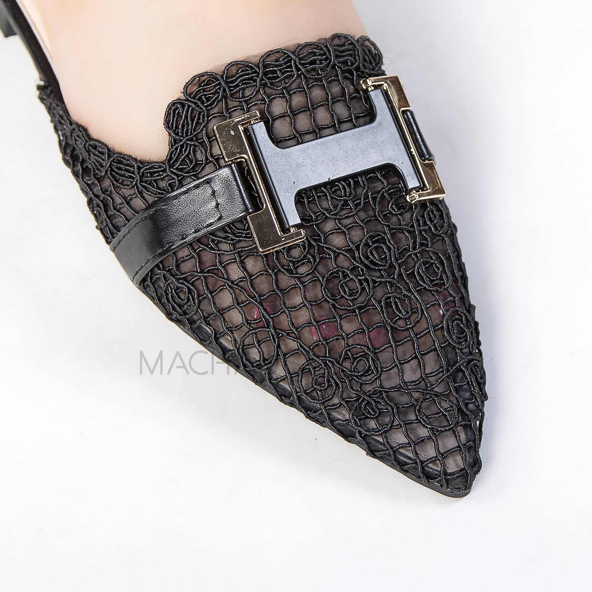 Janessa – Mules femmes en Noir.