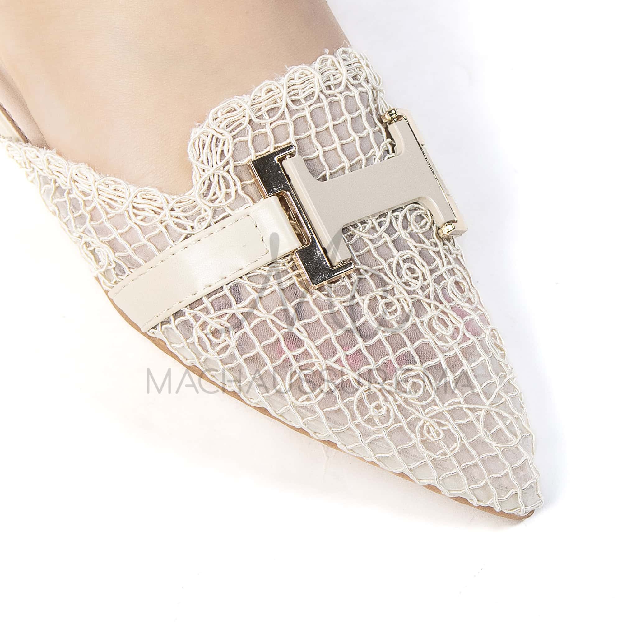 Janessa – Mules femmes en Beige.