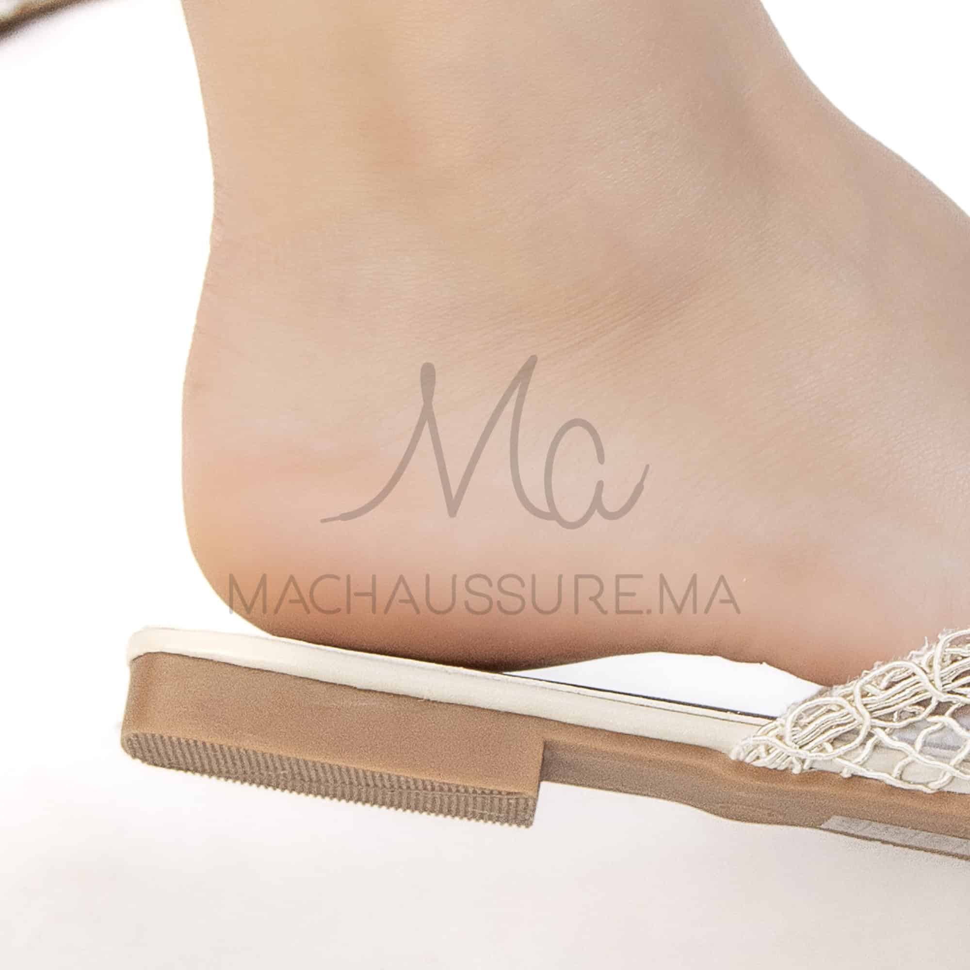 Janessa – Mules femmes en Beige.