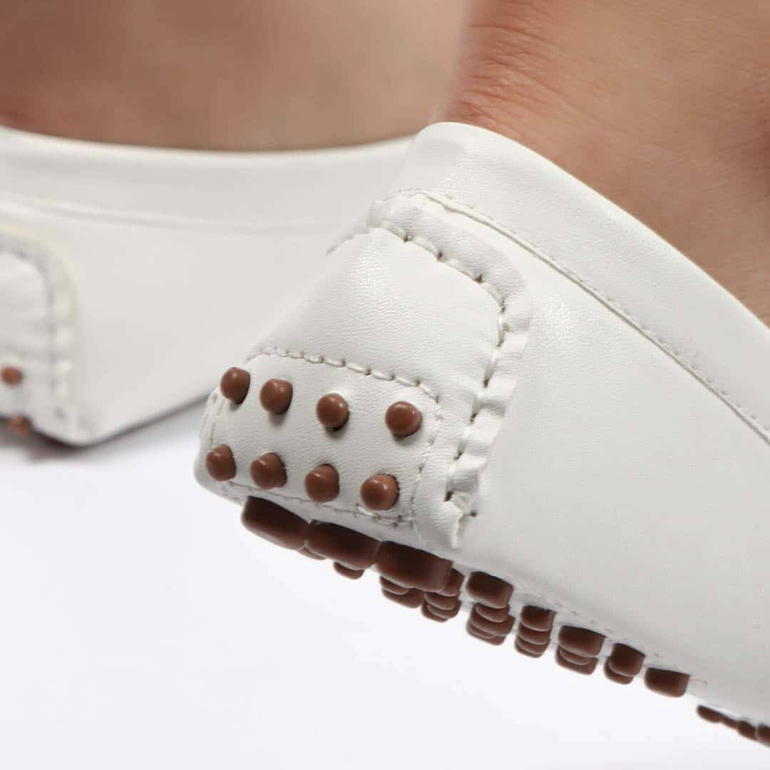 TATIANA– Mocassinns Femmes en Blanc.