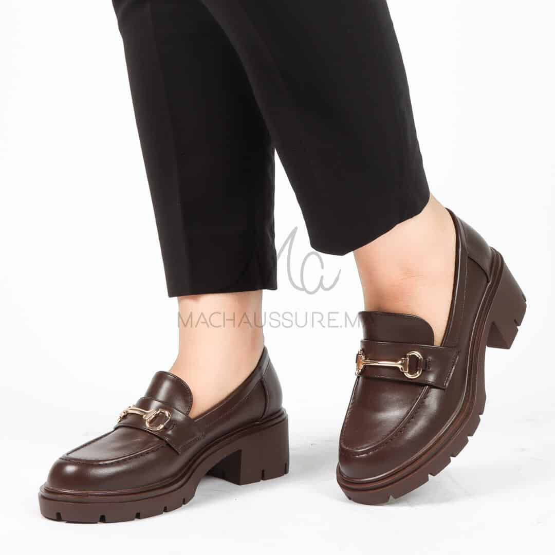 Losy – Derbies à plateforme Femmes en Marron.