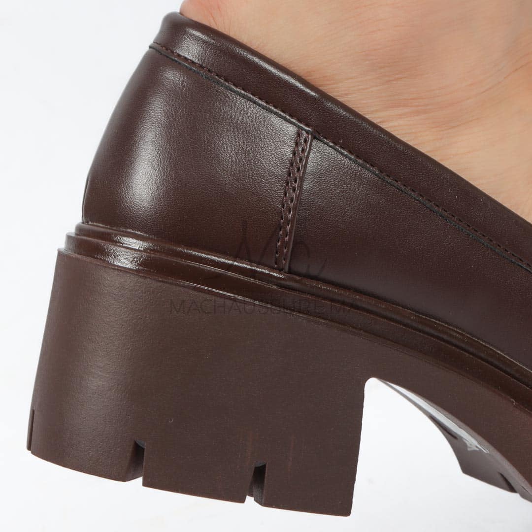 Losy – Derbies à plateforme Femmes en Marron.