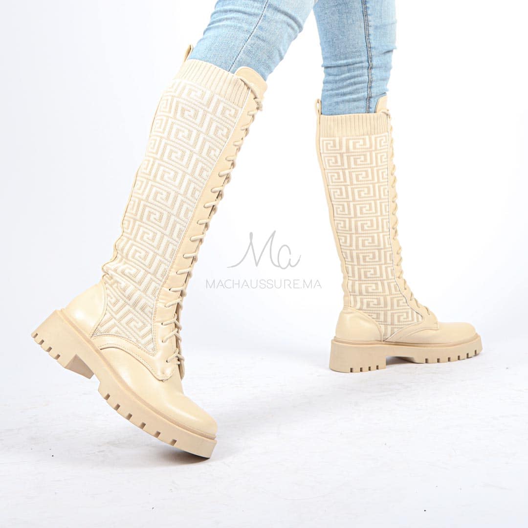 Graciella - Bottines en Beige.