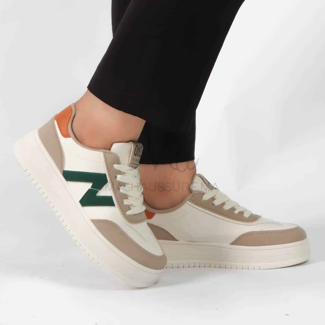 Calin – Baskets femmes en Orange.