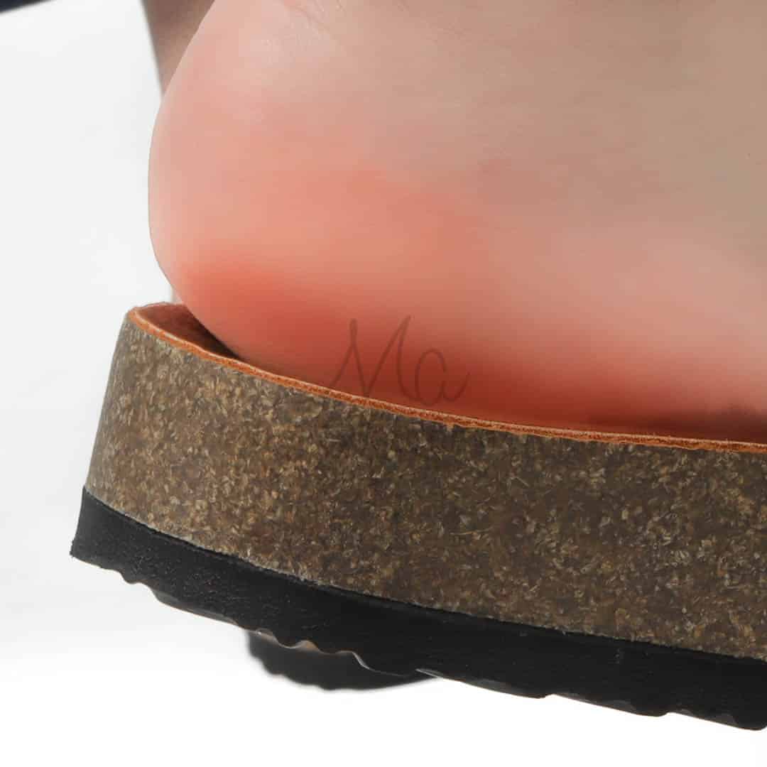 Topaze - Sandales plates en Kaki.