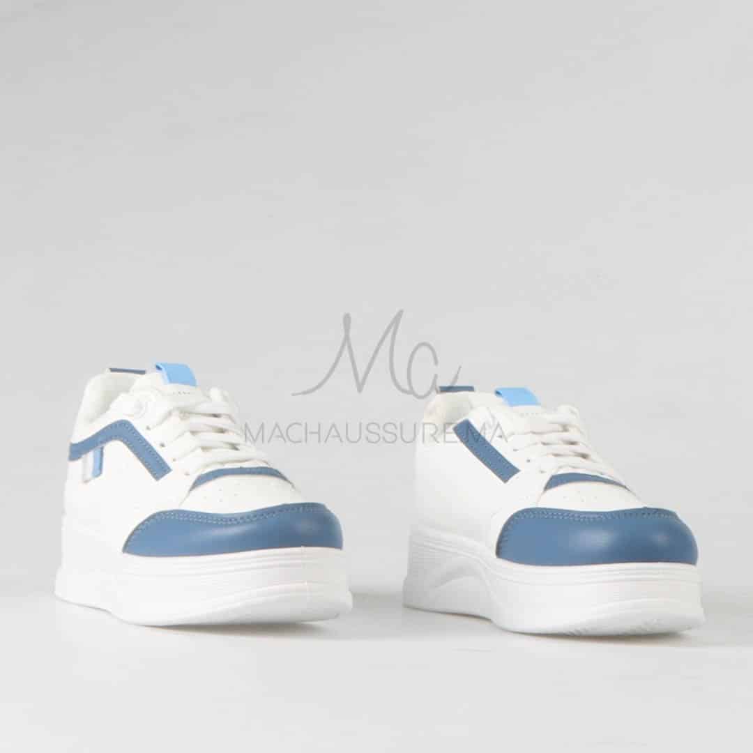 Pavel - Baskets enfants en Bleu.