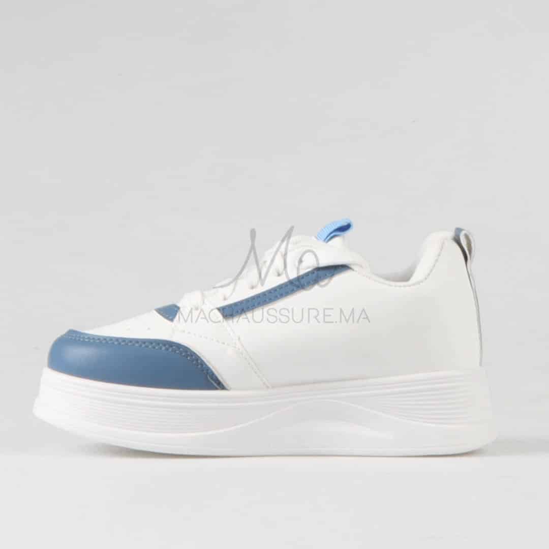 Pavel - Baskets enfants en Bleu.