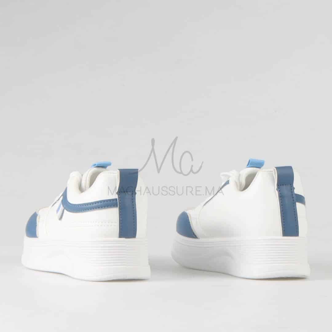 Pavel - Baskets enfants en Bleu.