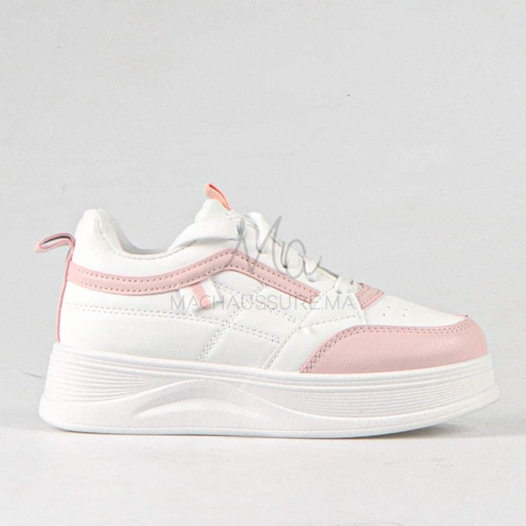 Pavel - Baskets enfants en Rose.