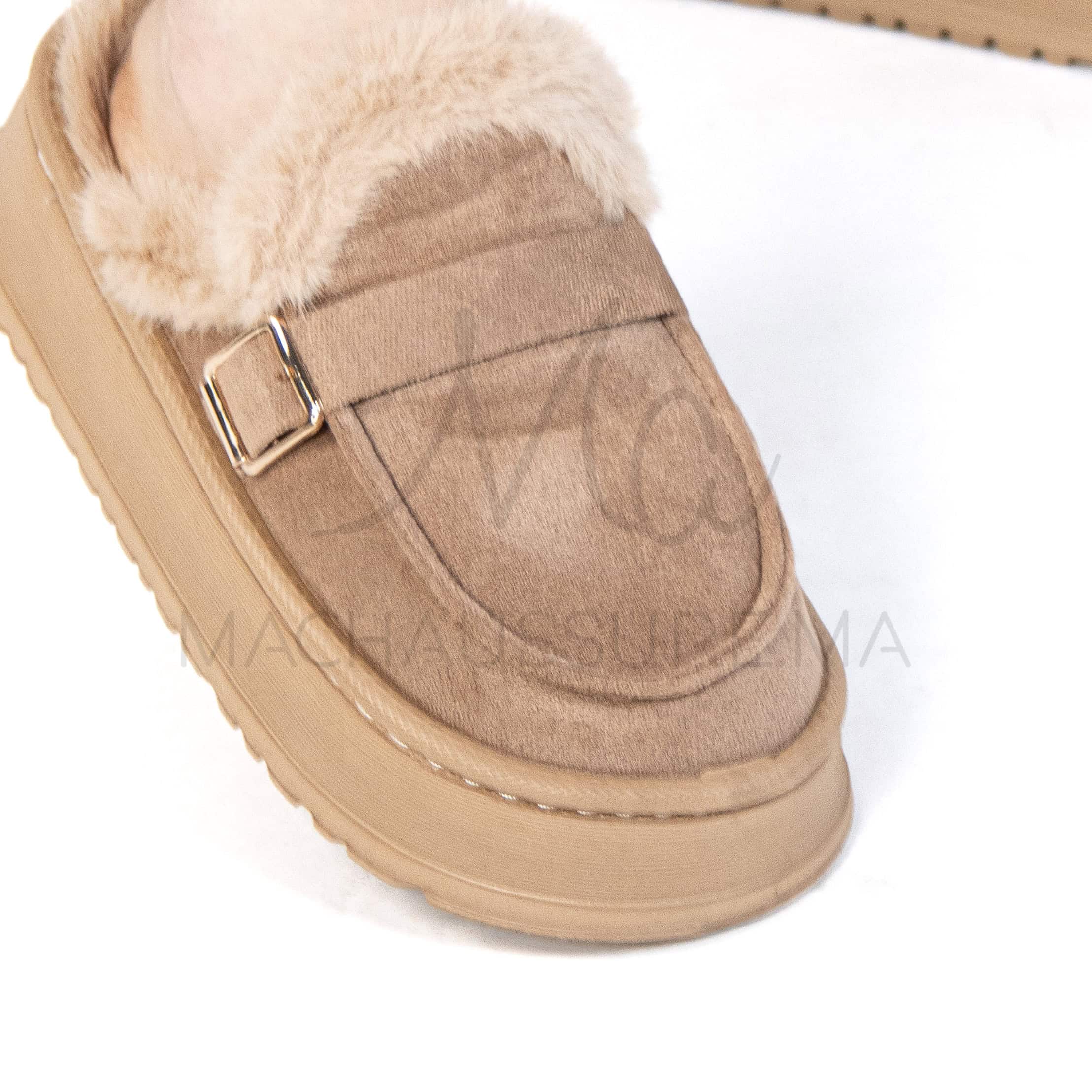 Chummy – Pantoufles Femmes en Kaki.