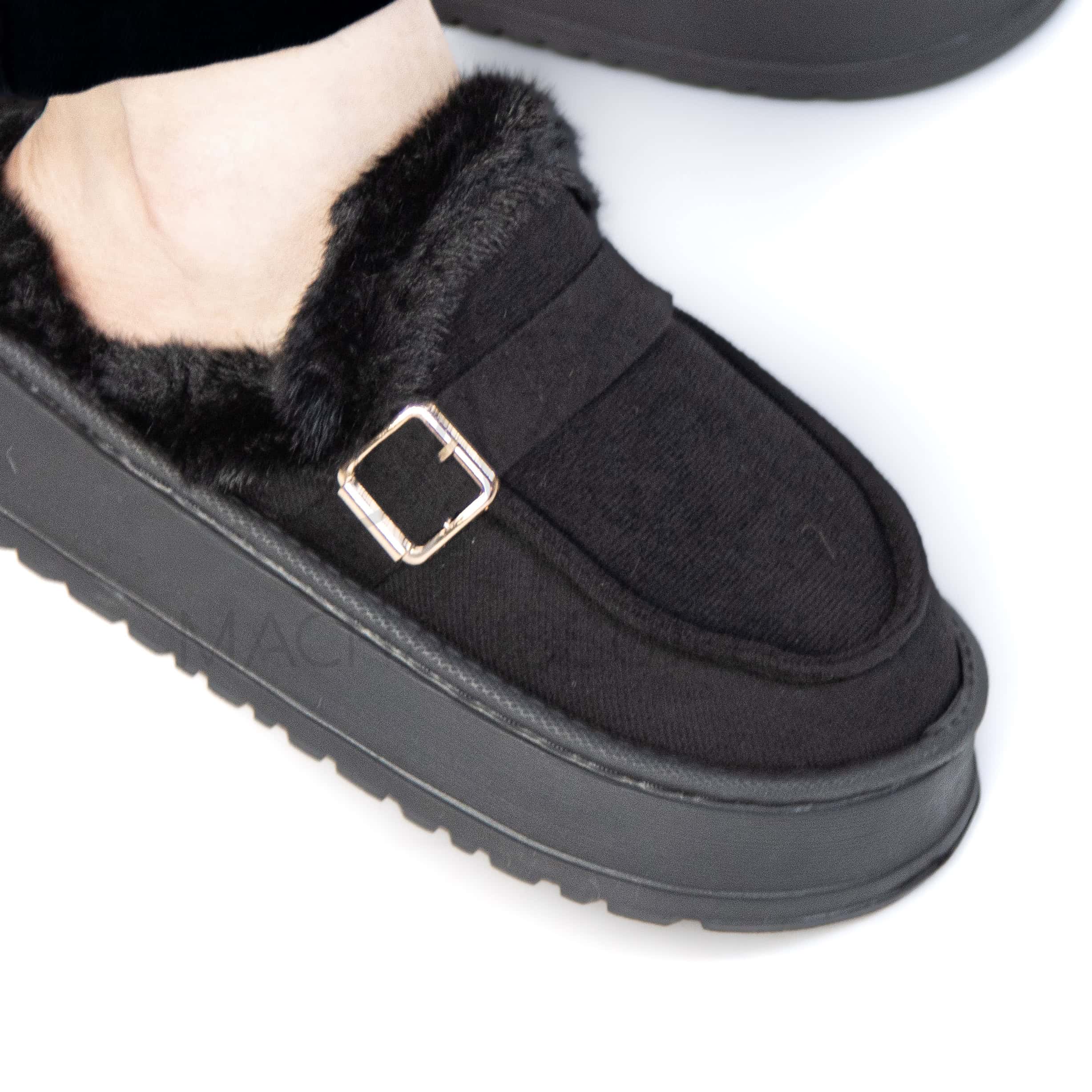 Chummy – Pantoufles Femmes en Noir.